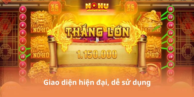Giao diện hiện đại, dễ sử dụng